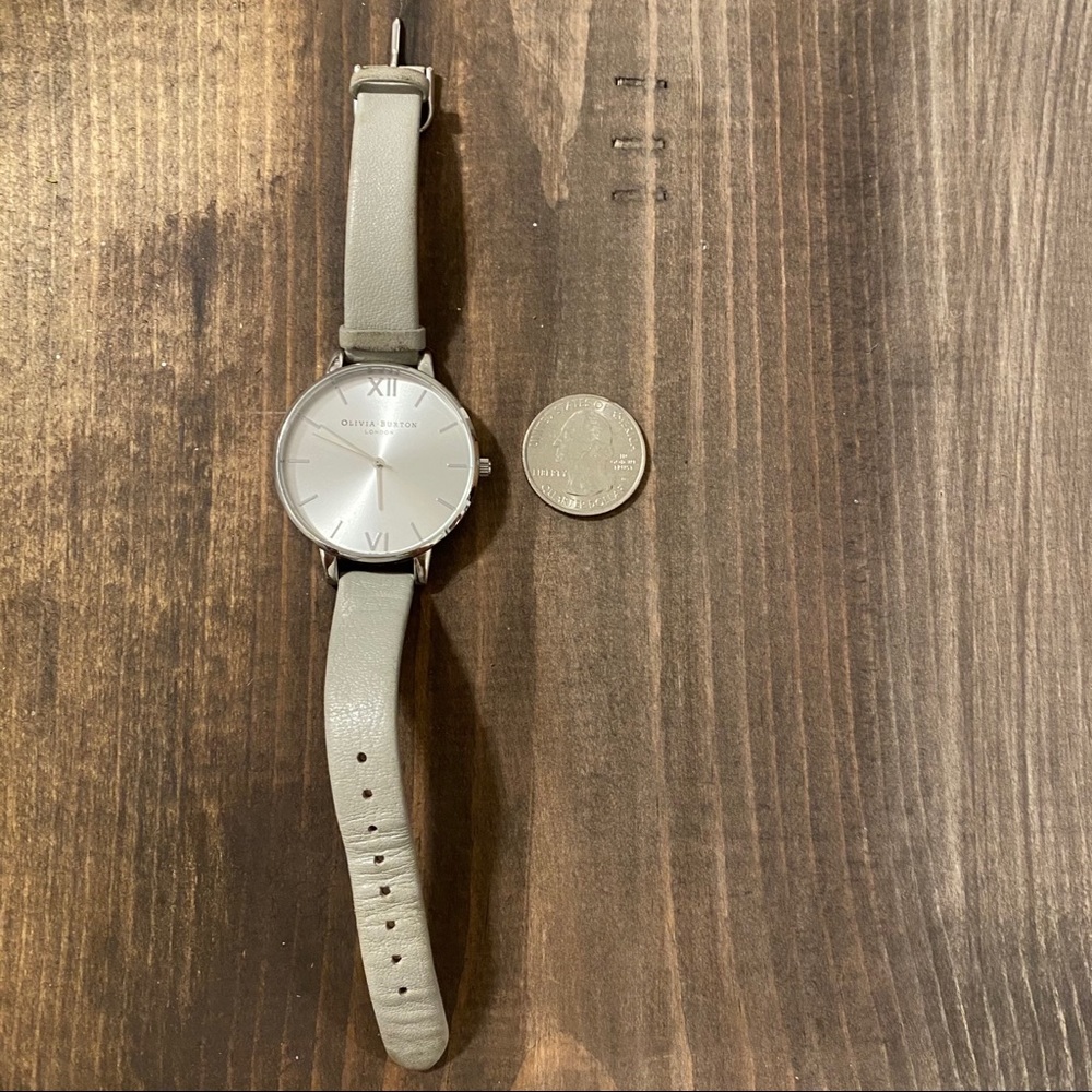Silver/Grey Olivia Burton Watch Big Face